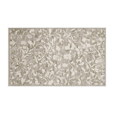 Silky Soft Plush Beige Area Rug