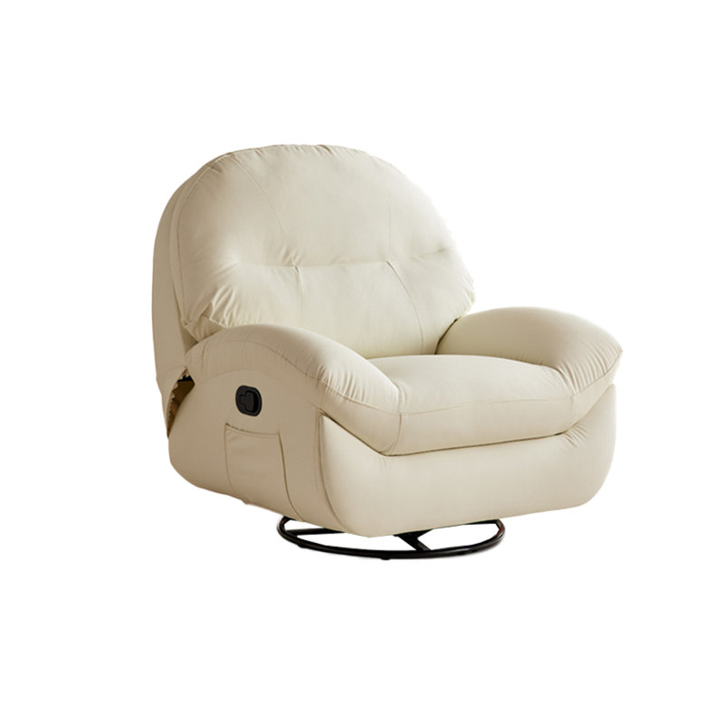 Fauteuil inclinable en similicuir Nahlen, Beige
