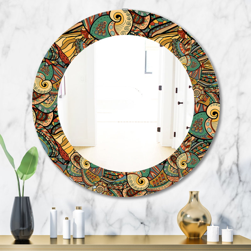 Miroir mural Paisley 9, H 31,5 po x l po