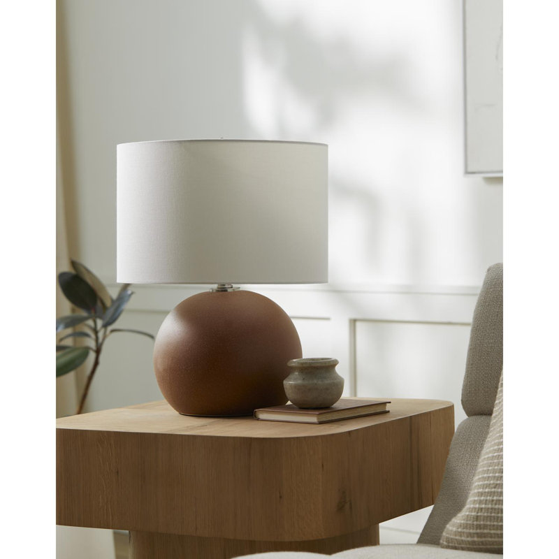 Lampe de table en céramique Shillington, Brun