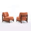 Fauteuil d'appoint rembourré sans accoudoirs l 30 po avec pieds en bois massif-445526121
