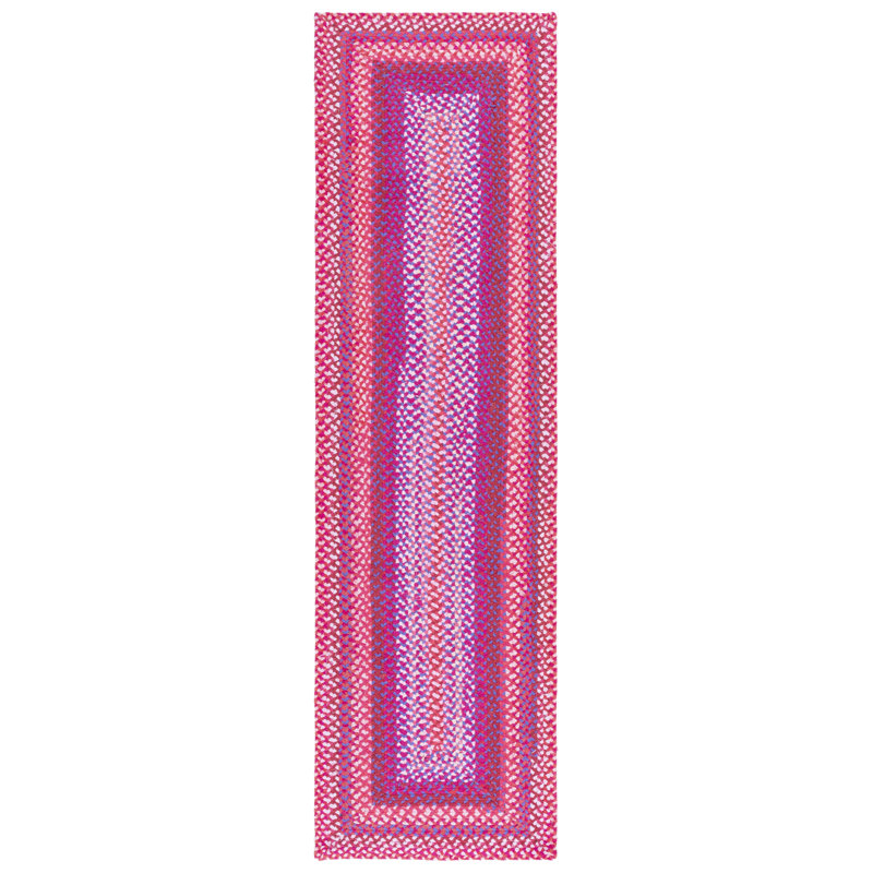 Anique Hand Woven Cotton Performance Abstract Rug, Runner 2'3" x 8'