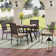 Alyah Round 4 - Person 44" Long Dining Set with Cushions