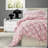 Cozy Floral Bedding Set, Microfiber Comfort Full/queen, Year-round Softness
