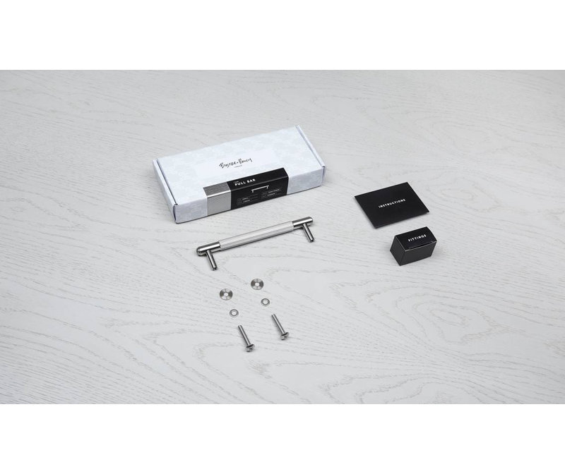 Pull Bar / Linear, 4 23/25", Steel