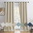 Leming 100% Waterproof and Blackout Solid Color Polyester Linen Textured Grommets Curtains Panel-101254198-99481478