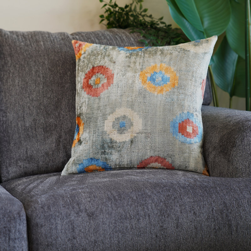 Square Pillow Cover & Insert, Abstract, 18" H x 18" W