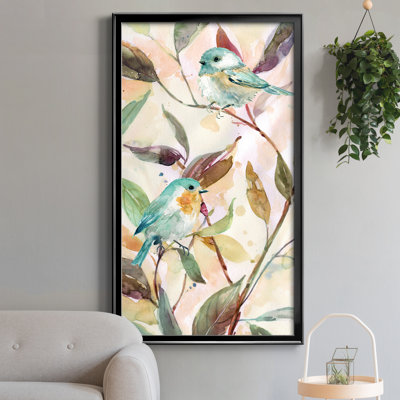 Bird Sanctuary I - Peinture sur toile encadrée