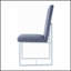 Ensemble de 2 chaises de salle à manger rembourrées avec structure en métal chromé, alliant confort et élégance moderne pour toute salle à manger