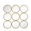 Miroir décoratif contemporain de 27,2 po de style minimaliste pour la chambre à coucher, la salle de séjour et le vestibule