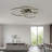 6-Light Flush Mount with Remote Control-124797181-124799220
