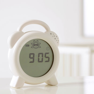 Digital Alarm Tabletop Clock in White