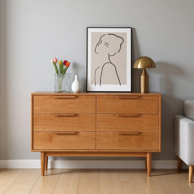 Simple drawer-style storage sideboard cabinet