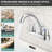 Centerset 2-handle Bathroom Faucet with Drain Assembly-101319041