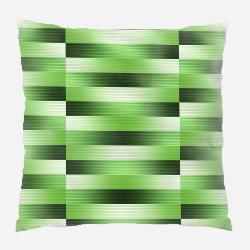 Striped Microsuede Reversible Throw Pillow