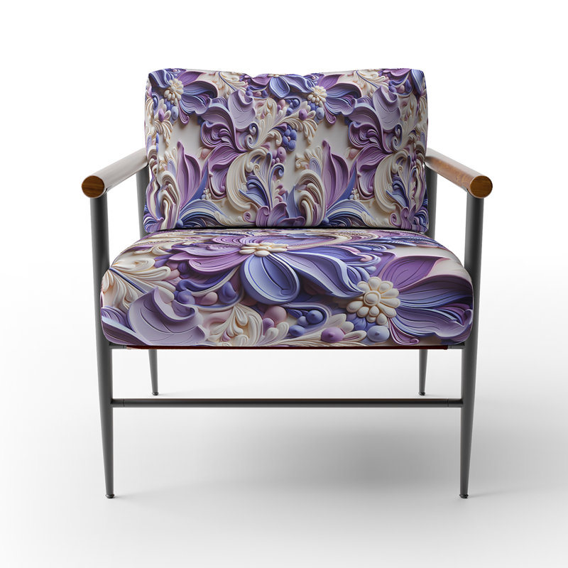 Chaise mauve et lavande mauve lavande perse Paisleys I