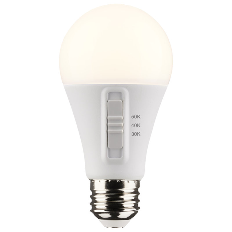 12 Watt (75 Watt Equivalent), A19 LED, Non-Dimmable Light Bulb, Selectable CCT E26/Medium (Standard) Base, 12 W