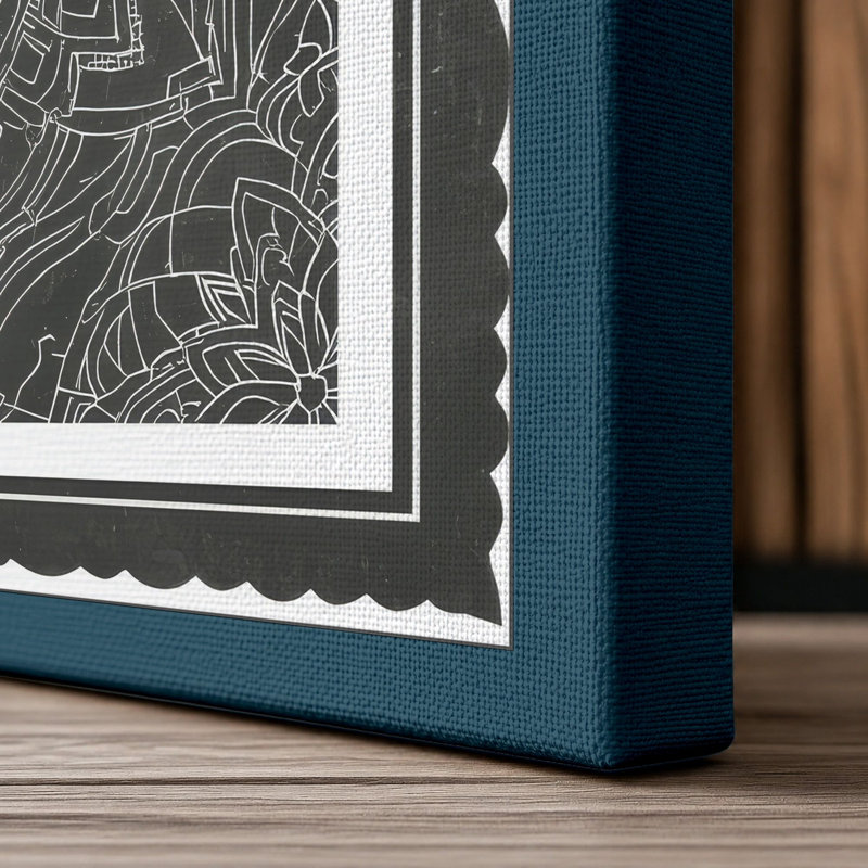 Print, 30x20 - 76.2 x 50.8 cm, Teal Border