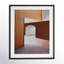Photographie d'architecture en bois encadrée