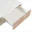Table basse rectangulaire avec pieds en bois massif, tiroir coulissant pour le rangement, table moderne pour le salon-1645433024