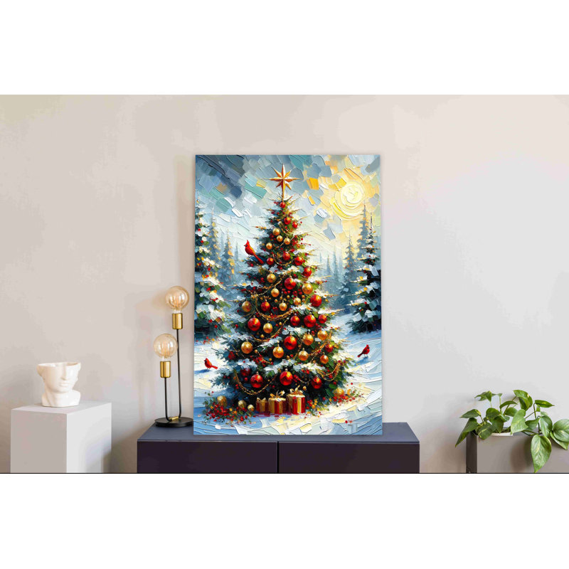 Yuletide Glow - impression sur toile tendue, H 24 po x l 16 po x P 1,5 po