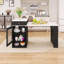 Table de salle à manger rectangulaire extensible 59,50 "avec prise de courant et rangement double-face-67905416-67905417