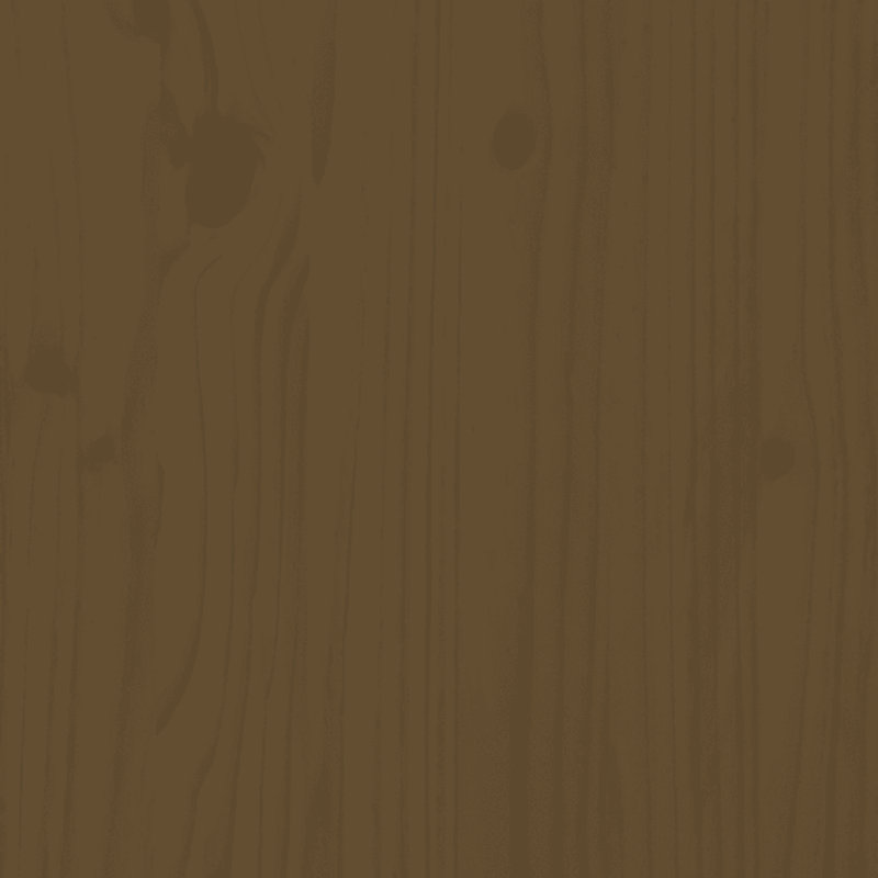 Bed Frame Solid Wood, Honey Brown, Small Single (2'6)