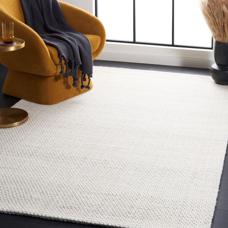 Marina Handmade Flatweave Ivory Area Rug, Rectangle 244 x 305cm