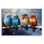  «Birds On Branches 6» par Momart, art mural en verre acrylique, 24 po x 16 po-1547696737