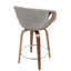 Tabouret de comptoir Curvini 24 po Mid-Century