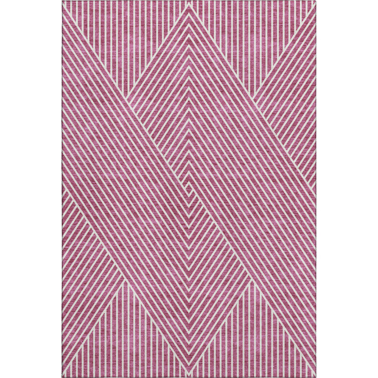 Premium Machine Washable Prisco Blush Rug