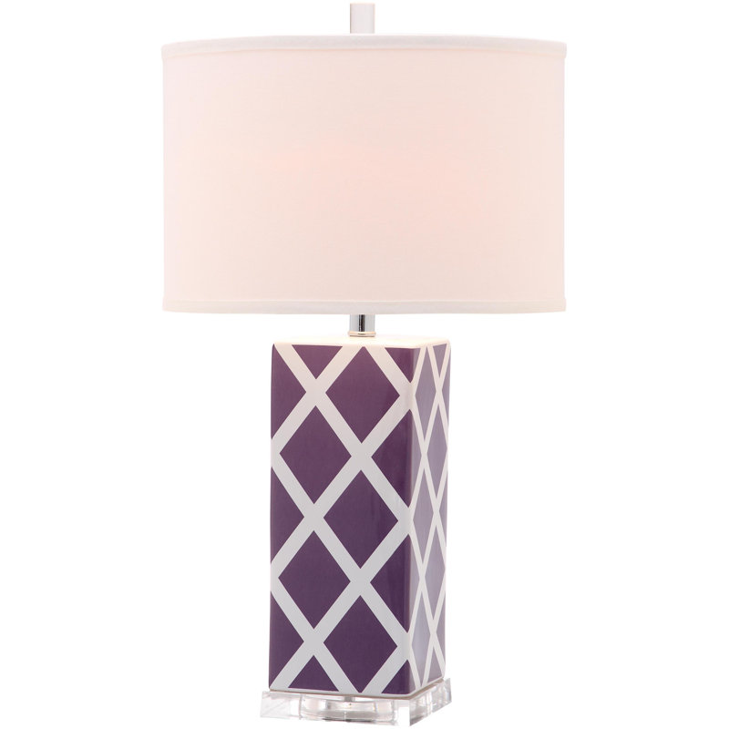 Baret Ceramic Table Lamp, Light Purple