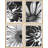 " Black Sunflowers Floral Botanical " 4 - Pieces-97782206-97782207