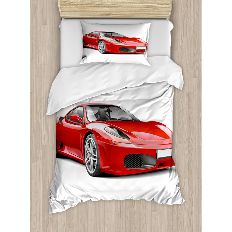 Teen Room Modern & Contemporary Polyester Duvet Cover, Twin Duvet Cover + 1 Standard Sham