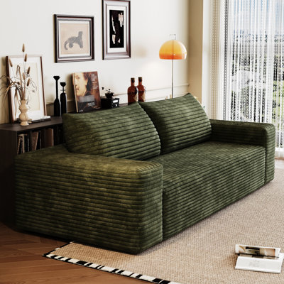 Upholstered 34.5 " Cotton Sofa