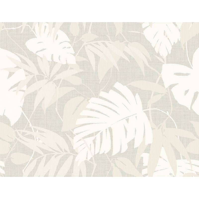 Papier peint floral Anatola, Beige / Blanc
