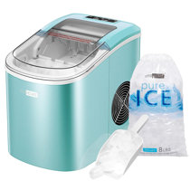 VIVOHOME Electric Portable Compact Countertop Automatic Ice Cube Maker Machine 26lbs/day Silver