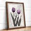 Purple Tulips Botanical - Framed Print-123041815-123041835