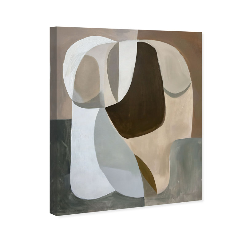 Breeze of Soft Shapes II Canvas Abstract Print by Oliver Gal, Black Frame, 16 x 20, 24"H x 20"W, Canvas Unframed