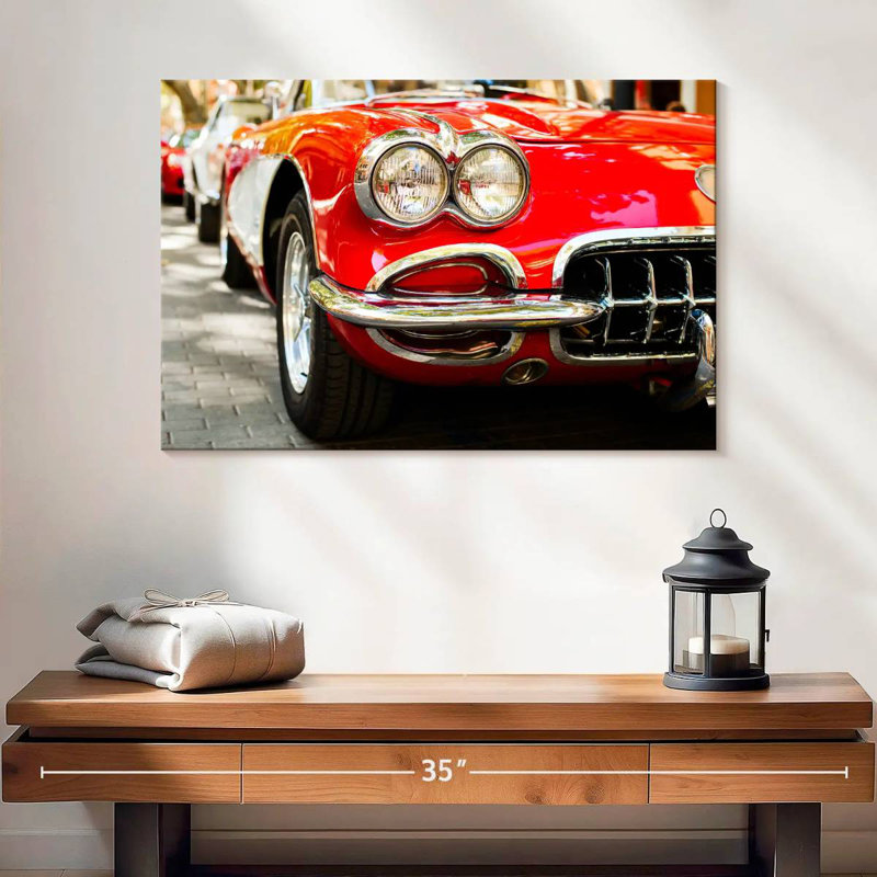 Mehar Glossy Classic Car, 16" H x 24" W