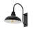 Manasi 12.25" 1-Light Farmhouse Industrial Indoor/Outdoor Iron LED Gooseneck Arm Outdoor Sconce-133560375
