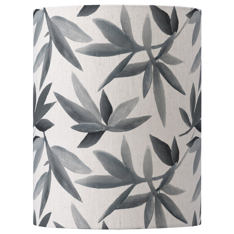 Cotton Round Lamp Shade ( No Direct Attachment Method ), 40cm H x 30cm W x 30cm D, Grey