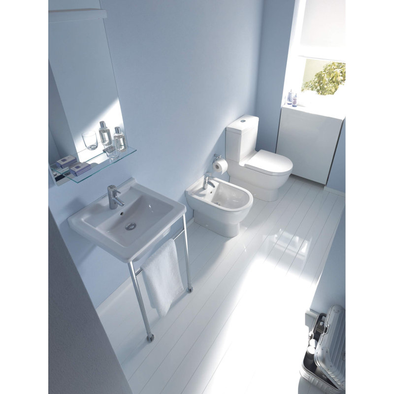 White Elongated Plastic Toilet Seat with Stainless Steel Hinges