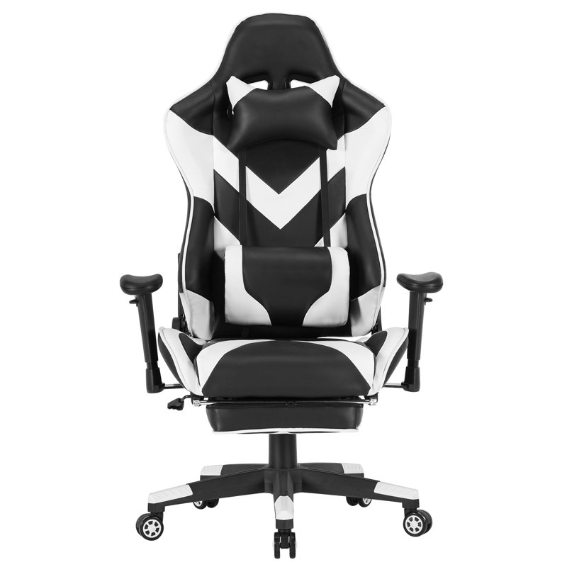 Inbox Zero PC & Racing Game Chair, White