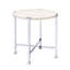 Table de bout ronde avec support, en chêne blanc et carré de 24 pouces, 17 lb, un centre de table moderne fonctionnel, idéal pour exposer des magazines