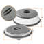 Housse anti-éclaboussures pour micro-ondes pliable et passoire de cuisine Cheer Collection - gris