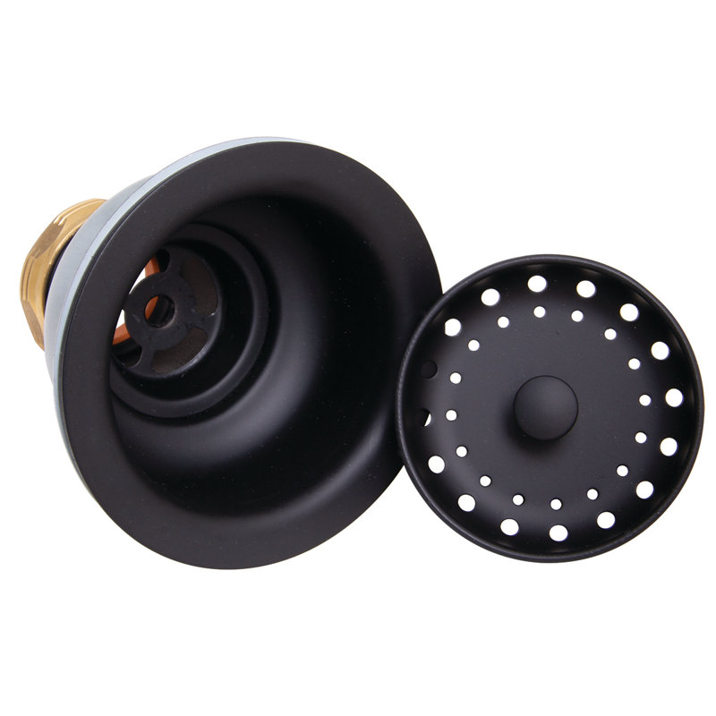 Drain d'évier de cuisine Basket Strainer, Noir mat