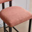 Ensemble de 2 tabourets de bar de 26 po avec tabourets de bar en tissu de hauteur comptoir et chaises de cuisine avec pieds en métal noir-1164702143