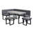 Simple and Stylish 5 - Person Breakfast Nook Dining Table Set-113430897