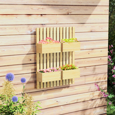 Padam Wood Wall Planter
